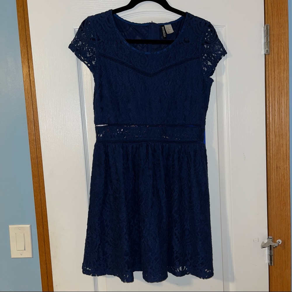 H&M Navy blue Lace dress Size 12